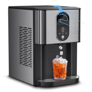 Kndko Nugget Ice Maker,Self Dispensing Pellet Ice Maker,44lbs/24H, Self Cleaning Ice Maker,3.3lbs Ice Storage